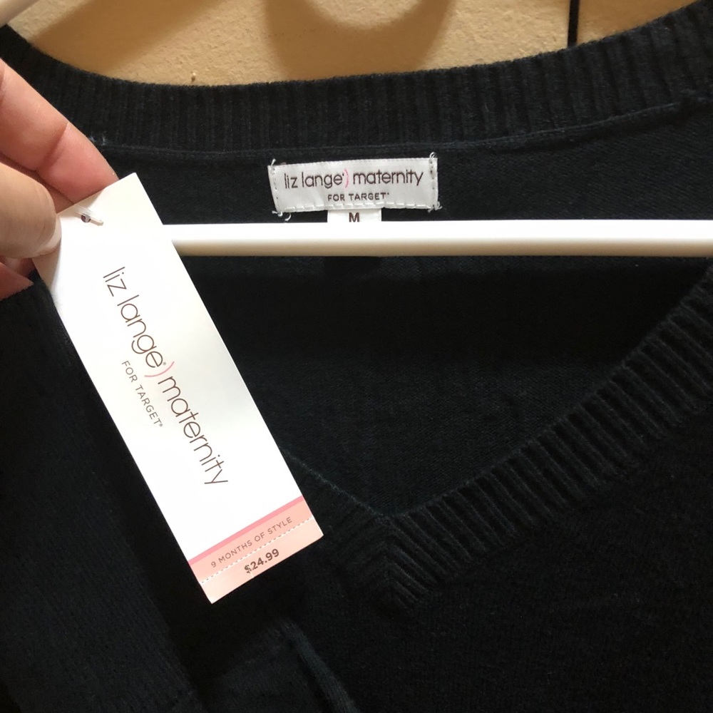 Liz Lange maternity medium black sweater